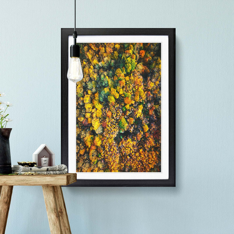 One Hundred Trees - Picture Frame Painting Print, 36cm H x 27cm W x 2cm D, Black Framed
