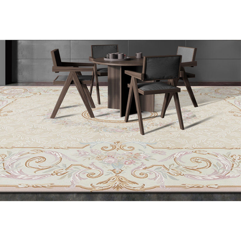 Aubusson Renaissance Wool Oriental Area Rug