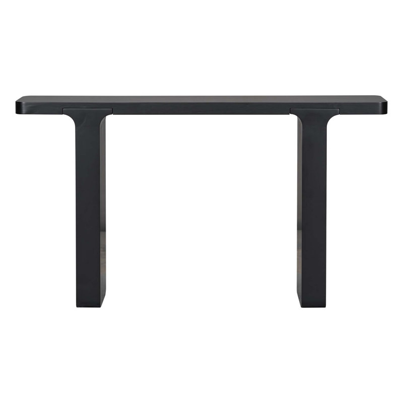 Elegant Acacia Veneer Console Table, Black