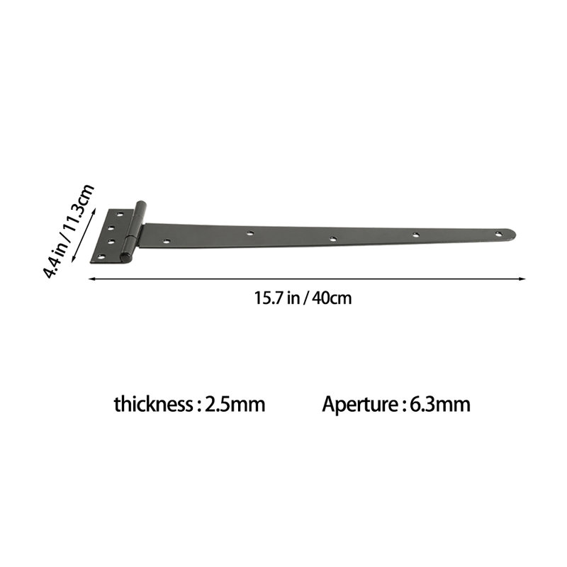 3Pcs 180-Degree Heavy-Duty T-Hinges