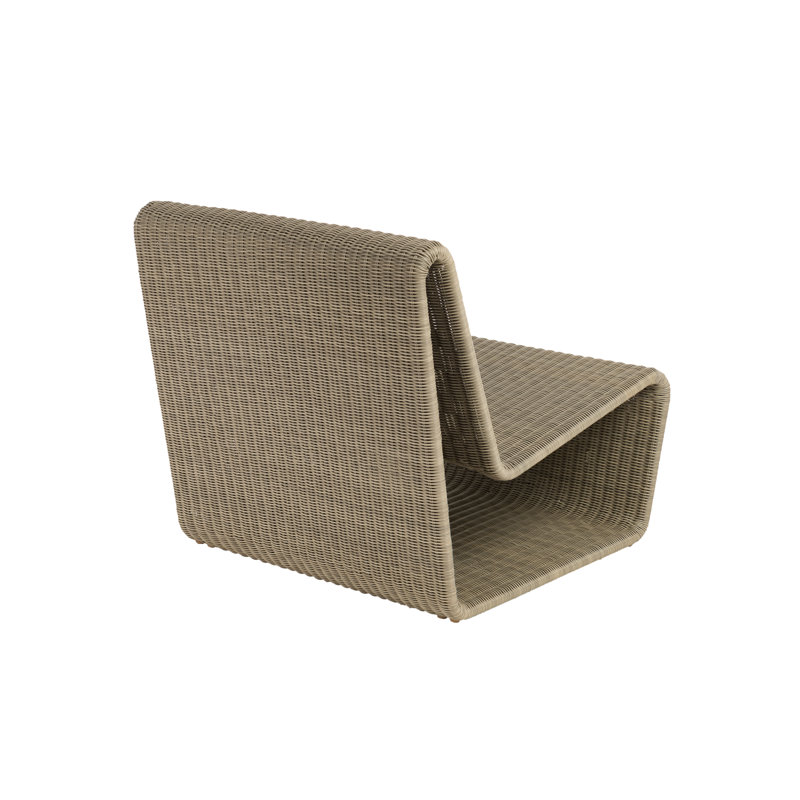 Chaise Adirondack en osier / rotin