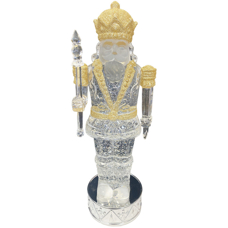 13" Nutcracker Glitter Globe