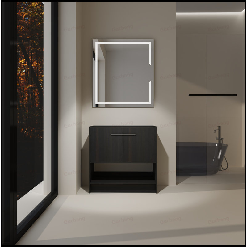 36"Bathroom Vanity Excluding Sink, 36", Black