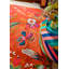 Wonderland Hand Tufted Wool/Viscose Floral Area Rug in Amber/Lapis-1583449801