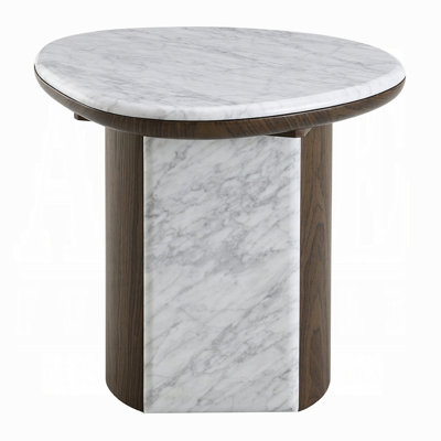 Table de bout Haidar avec marbre naturel