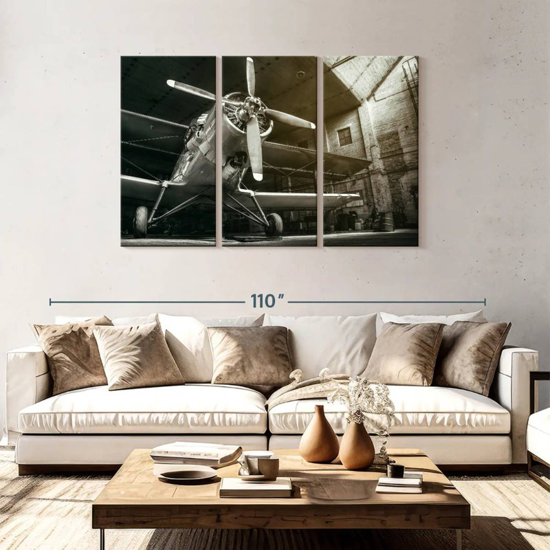 Mehar Historical Airplane, 48" H x 74" W