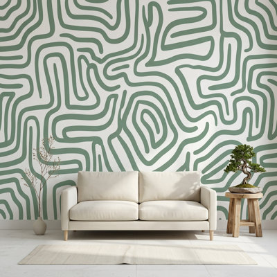 Papier peint blanc avec fond abstrait minimaliste