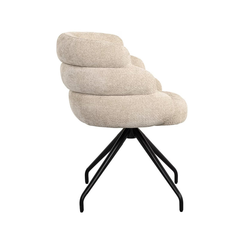 Accent Chair Swivel Chair, Cream