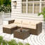 4 - Person Outdoor Seating Group With Ottoman-626507285-626507291