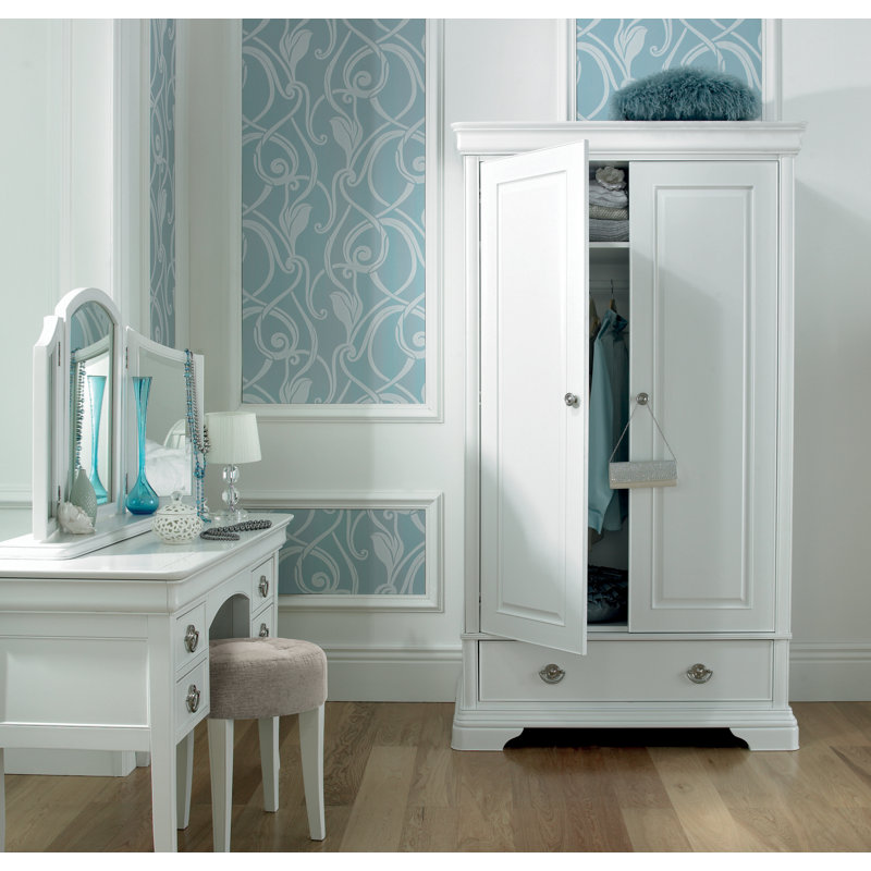 Aaden 2 Door Solid + Manufactured Wood Wardrobe