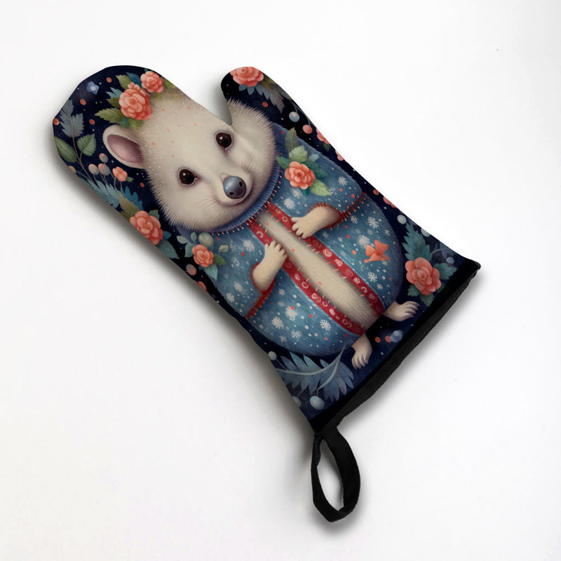 Couvre-lit en coton Folk Art Hedgehog