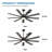 Demarie 62" 9-Blade Standard Ceiling Fan with Remote Control & LED Lights