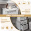 Allicen Solid Wood Freestanding Bathroom Cabinet