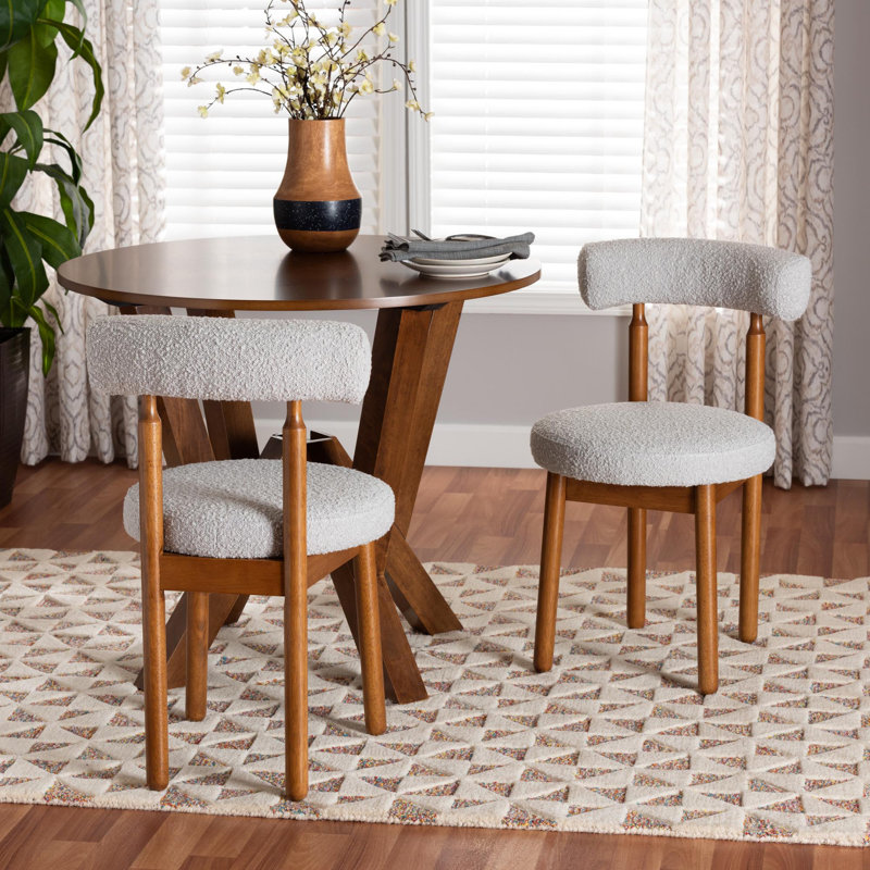 Chaise d'appoint rembourrée Alexys, Gris