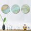 Ensemble de 3 décorations murales Agate Ripples