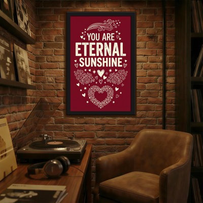 Plants & Flowers You Are Eternal Sunshine Heart Pattern