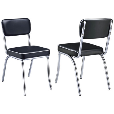Ensemble de 2 chaises d'appoint rembourrées