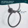 Wall Mounted Towel Ring With Installation Hardware