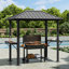 8 pi L 5 pi. D Pavillon de jardin en aluminium