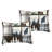5 Pieces Floral Printed Comforter Set Color Block Patchwork Bed In A Bag-110080957