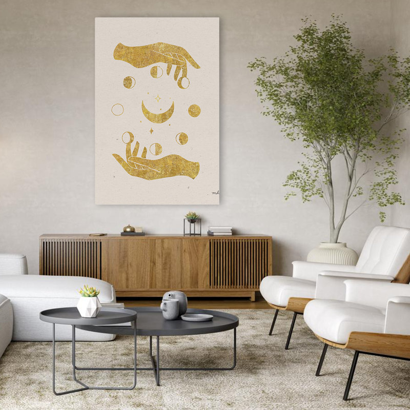 Céleste moderne et contemporain, H 48 po x l 32 po