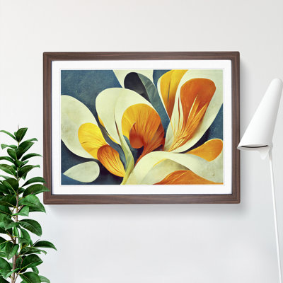 Artistic Flowers Abstract Vol.4 1 Piece Single Picture Frame Wall Art