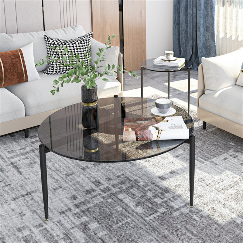 Jaquia Three Leg Coffee Table, Grey