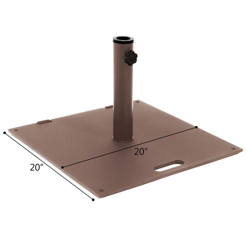 Base de parasol autoportante Labath, Brun