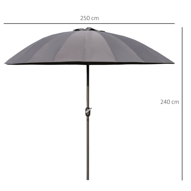 Liberal 250cm Tilt Balcony Parasol