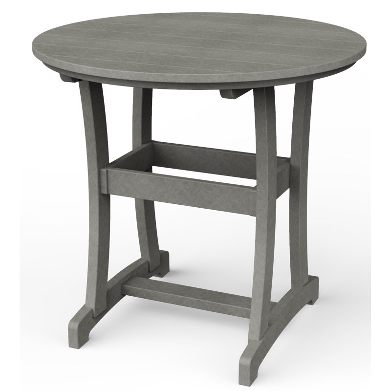 Table de bar Stella, H 42 po x l 42 po x P 42 po, Gris clair