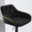 Kafka Velvet Upholstered Adjustable Swivel Bar Stools-2125415138