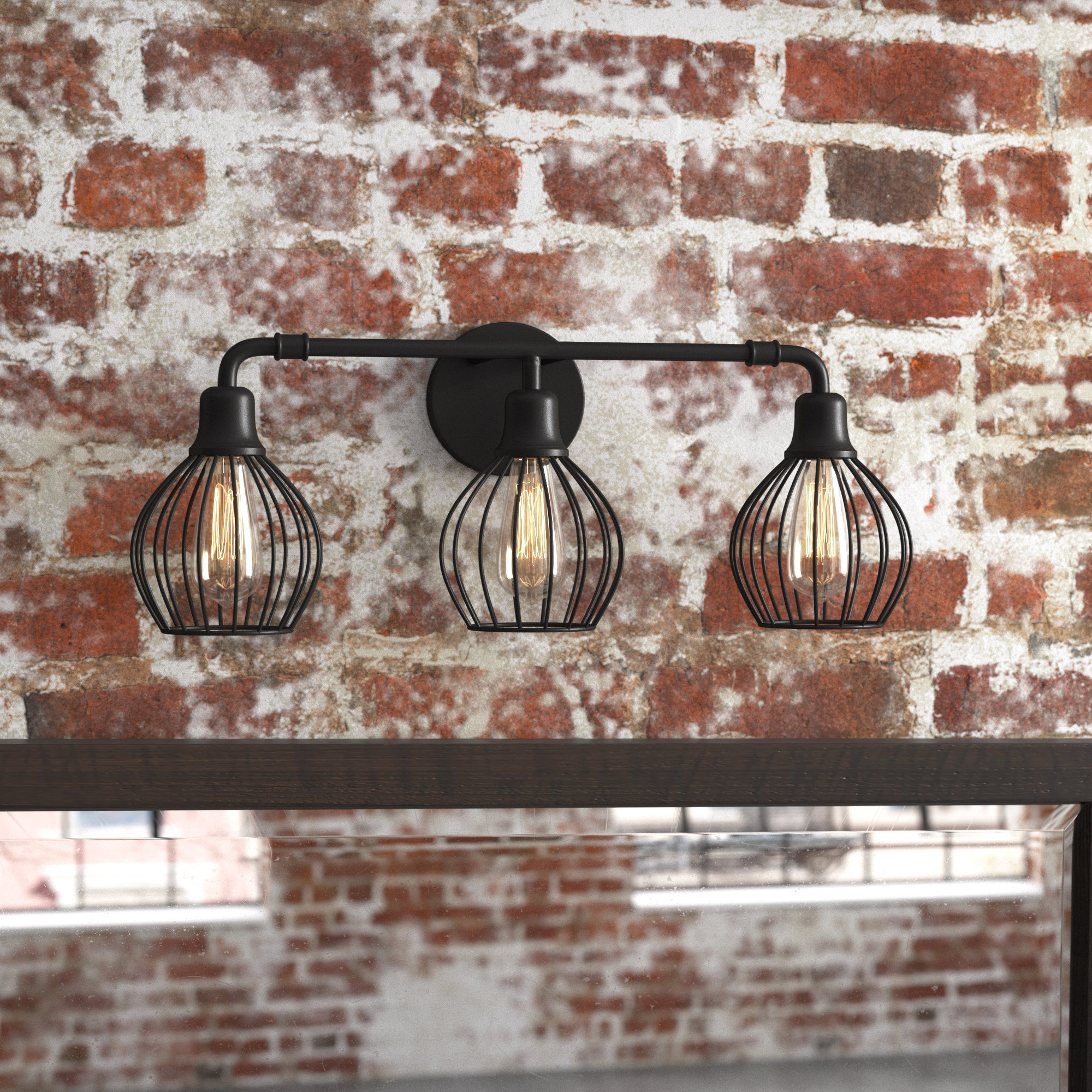 Trent Austin Design® Emerfield 3-Light Dimmable Vanity Light