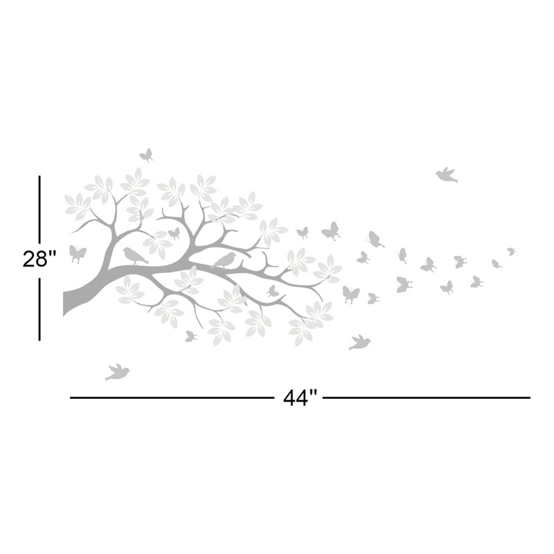Non-Wall Damaging Wall Decal, Pink