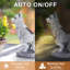 Drôle de statue de chien avec lumières solaires à DEL, décoration extérieure de jardin, statue de jardin