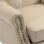 Fauteuil d'appoint robuste à structure en bois avec revêtement confortable pour la détente-133998195