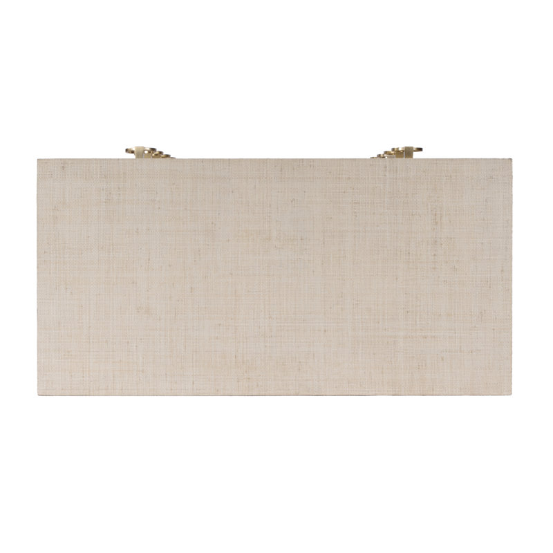 Bar Harbor 5 Drawer Raffia Dresser, Natural
