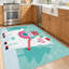 Tapis d'intérieur transparent, lavable à la machine, motif lama et alpaga de Noël.-942837749