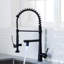 Robinet d'évier de cuisine robuste de style commercial, robinets de cuisine à pré-rinçage à poignée simple, robinet de cuisine rétractable à grande arche