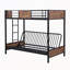 Lit superposé simple au-dessus d'un futon blanc mm-88050094