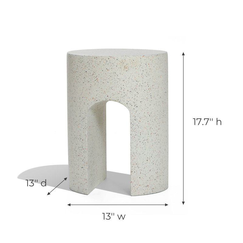 Table d'appoint d'extérieur Mod Ivory