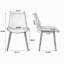 Ensemble moderne de 4 pièces en cuir PU moderne, structure en métal, résistant aux taches, stable et confortable pour divers décors-133340692