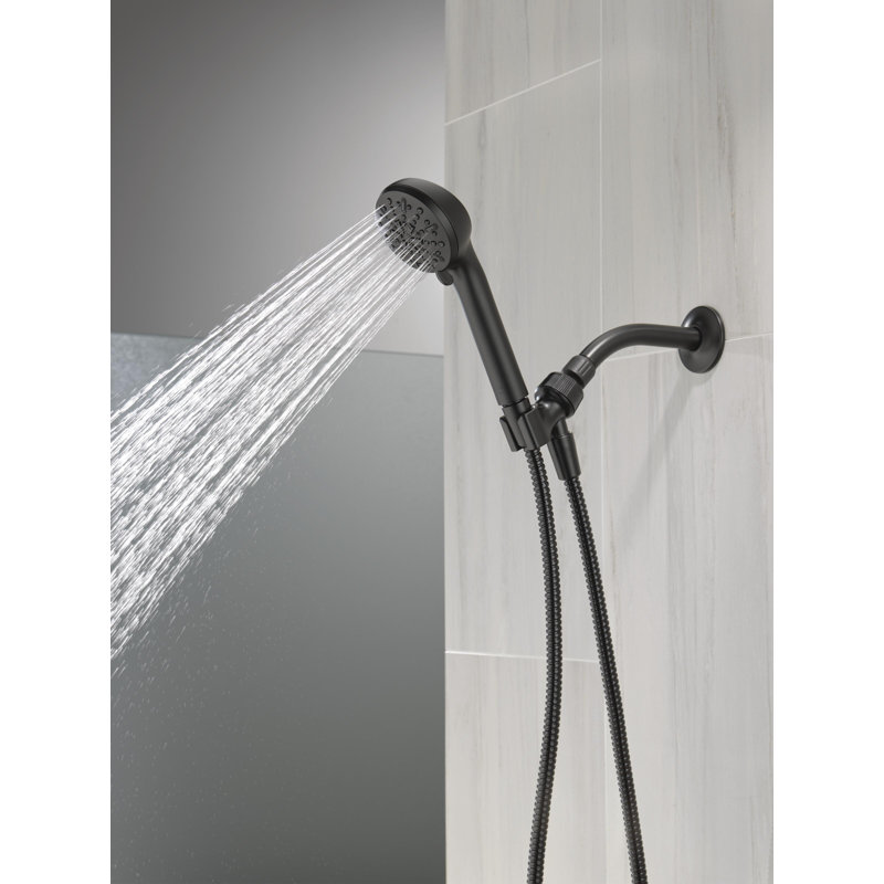 4-Spray Handheld Shower Head, Shower Head with Hose 2.5 GPM, Matte Black