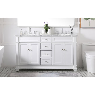 Ensemble de meuble-lavabo double 60 po Lydie