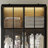 Modern 2-Door Glass Bathroom Linen Cabinet