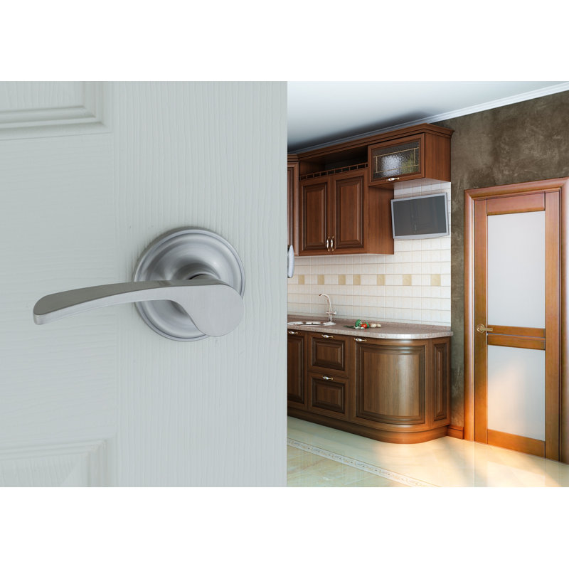 Poignée de porte Residential, Acier inoxydable satiné, Gauche