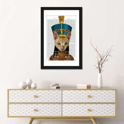 « égyptienne grand chat », impression sur toile tendue