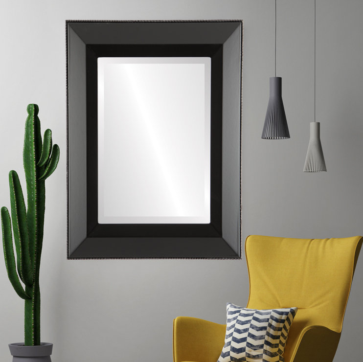 Miroir décoratif rectangulaire encadré Thierry, H 21 po x l 17 po