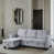 Velours gris clair est en rupture de stock