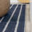 Rand Distressed Ticking Stripe Machine-Washable Navy/Gray Rug-1470393842