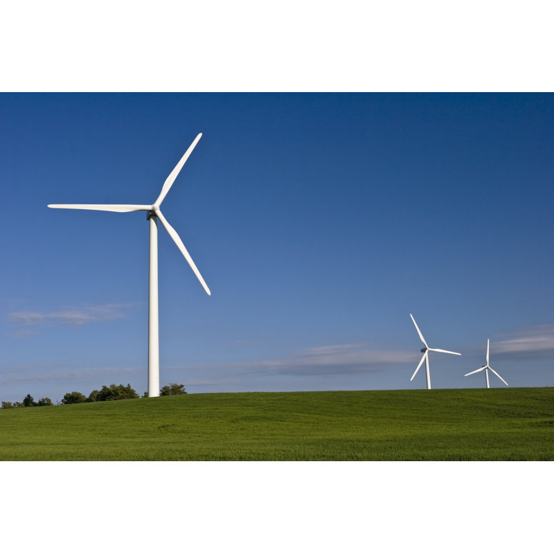 Trois éoliennes par Genekrebs, H 32 po x l 48 po